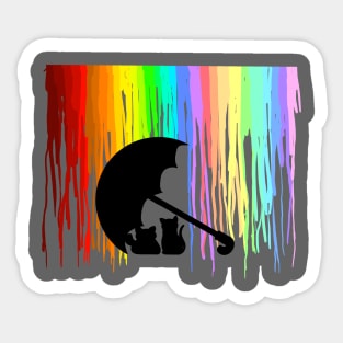 Melted crayons Sticker